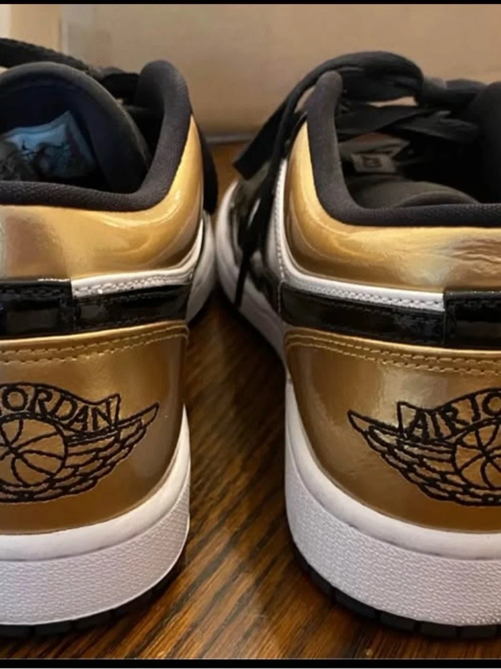 Jordan Shoe Inner Label Tag in White and Black